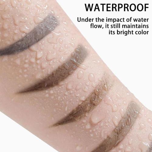 Black Easy Tatoo Eyebrow Gel Peel off - Semi-Permanent Tattoo Eyebrow Tint Kit Waterproof Long - Eyebrow Mascara Volume and Length