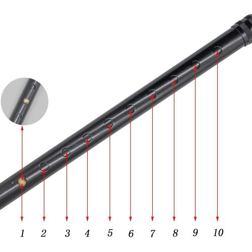 Lightweight Foldable Forearm Crutch, Aluminum Walking Stick,Height Adjustable, Ergonomic Handle with Comfortable Grip 2ZG-02BM (Black)