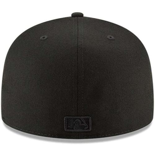 Size 7 New Era New York Mets MLB Basic 59FIFTY Fitted Cap Black