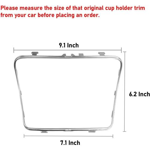 TTCR-II Compatible with Mercedes C Class W205 Cup Holder Trim 2015-2021