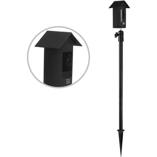 HOLACA Spike Pole Mount Ground Stake and Weatherproof Silicone Skin for Ring Stick Up Cam Battery HD Security Camera, Suitable for Stake into Soft Ground