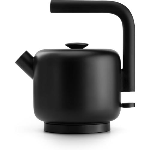 BLACK Fellow Electric Clyde Kettle - 1.5 Liter Capacity - Modern Twist On Stovetop Design, All-Purpose, Stainless Steel - Warm Water for Ramen, Oatmeal, Tea, Coffee & more - Large Capacity