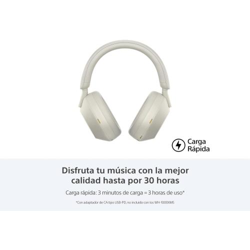 Sony WH-1000XM5 Noise Canceling Wireless Headphones - 30hr Battery Life - Over-Ear Style - Optimized for Alexa and Google Assistant - Built-in mic for Calls - Silver International Version
