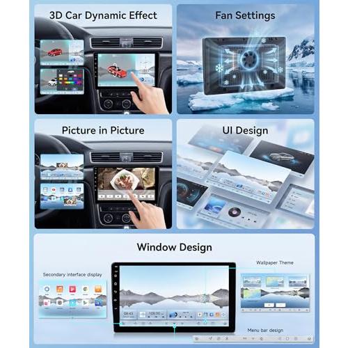 Qualcomm Octa-Core 4G 64G Car Radio Stereo for Toyota Prius 2010-2015(with JBL), Upriding 9-Inch 1280P QLED Touchscreen Radio with Wireless Carplay Android Auto DSP BT5.1 GPS 5GWifi SWC Backup Camera