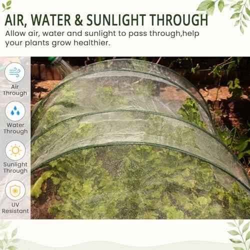 8Ft x 10FT Garden Netting, Fine Mesh Insect Netting for Plant Protection