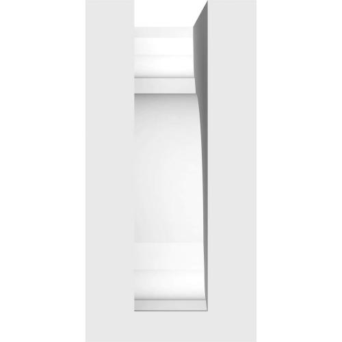 Set of 3 Size 3 1/2W x 7D x 7H Color White  Ekena Millwork BKTP04X07X07BRY Standard Bryant Architectural Grade PVC Brackets, 3 1/2W x 7D x 7H