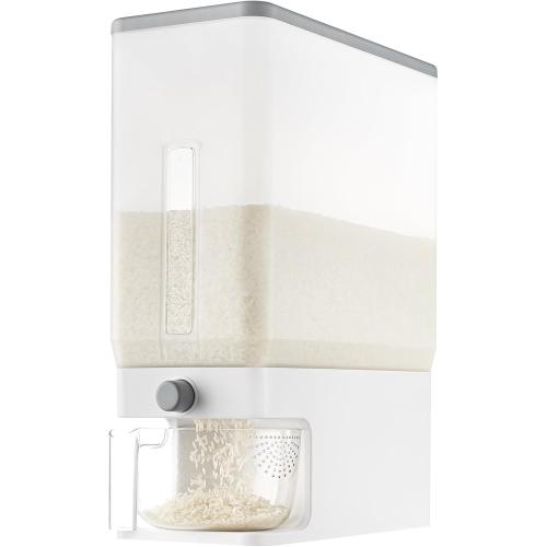 Lifewit Rice Dispenser 25 Lbs(11.3kg), Rice Storage Container Sealed Moisture Proof with Measuring Cup for Kitchen Pantry Household, BPA-Free
