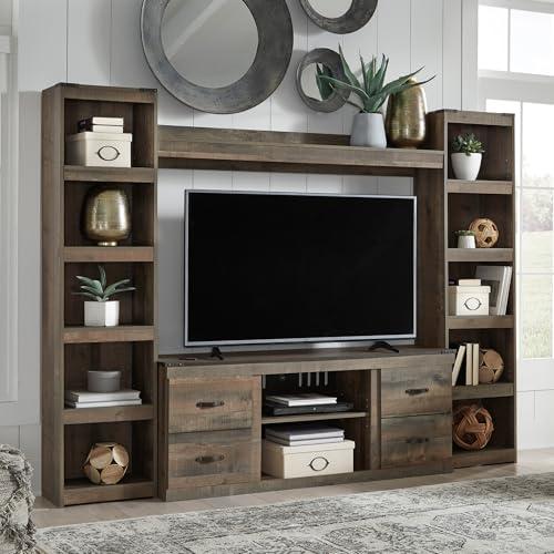 Signature Design by Ashley Trinell Entertainment Center Bridge, 63-Inch