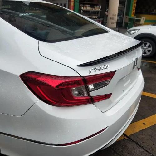 MUCO Trunk Lid Rear Spoiler Compatible with 10th Gen Honda Accord 2018 2019 2020 2021 4 Door Sedan ABS Glossy Black