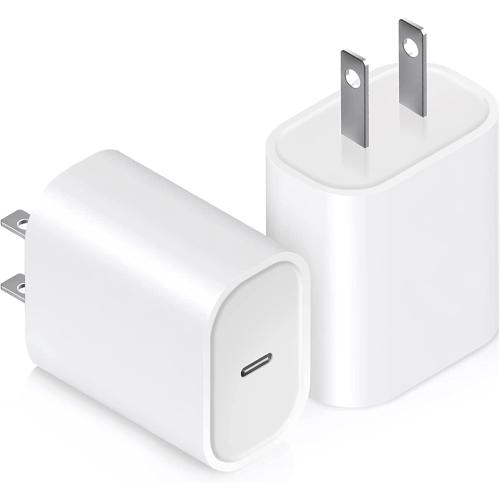 USB C Charger Block 20W, Ocupwei PD 3.0 Fast Charging Wall Charger USBC Power Adapter Type C Brick Cube for iPhone 17/Pro/Pro Max/17 Air/ 16/16 Pro/16 Pro Max/15/Plus/Pro/Pro Max [2 Pack]