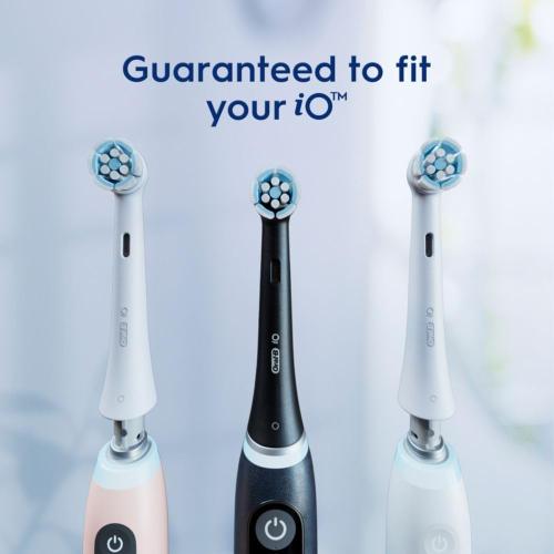 Oral-B iO Series Gentle Care Electric Toothbrush Replacement Brush Heads for an Oral-B Electric Toothbrush, 4 Count, White