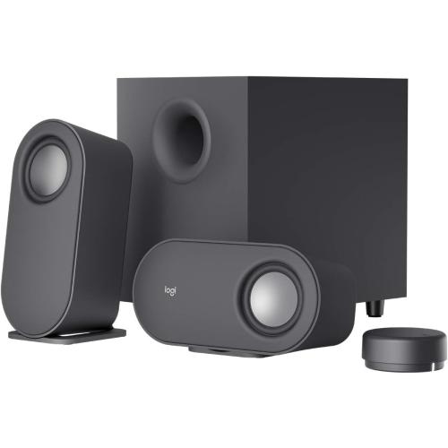 Logitech Z407 Bluetooth Computer Speakers with Subwoofer and Wireless Control, Immersive Sound, Premium Audio with Multiple Inputs, USB Speakers