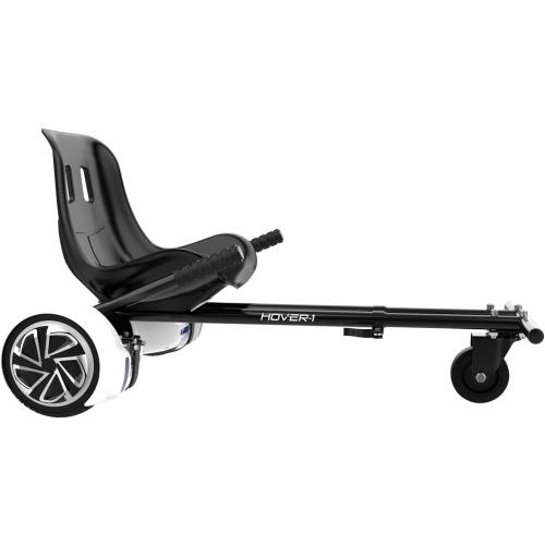 Hover-1 Kart Buggy Hoverboard Attachment | Compatible with Most 6.5 & 8 Electric Hoverboards, Hand-Operated Rear Wheel Control, Adjustable Frame & Straps, Easy Assembly & Install Hoverboard Go Kart