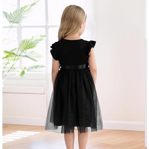Size 3Y Toddler Girls Tulle Dress Baby Girl Summer Dress Ruffle Sleeveless Birthday Party Princess Causal Tutu Sundress