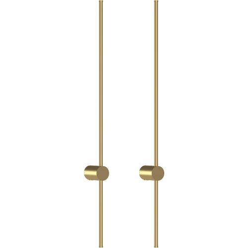 Battery Operated Wall Sconce Set of 2, 10000mAh Rechargeable Dimmable LED Wall Lamps with Remote, Modern Wireless Wall Lights for Bedroom, Living Room, Hallway, Indoor Decor, 40 Inch, Golden