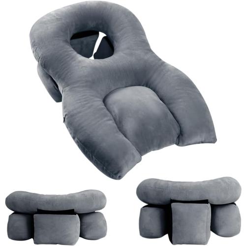 Face Down Pillow for Sleeping/After Eye Surgery, Face Down for Bed After BBL/Massage, Stomach Sleeping/Prone Pillow, Retinal Vitrectomy Recovery Equipment