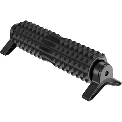 BLACK New Upgrade Bracket Foam Roller, 21 Inch Firm Deep Tissue Muscle Massager for Back Leg Pain & Sore Muscles (Black)