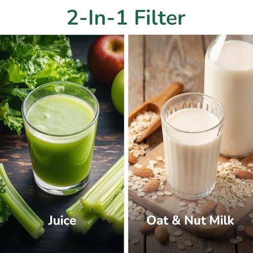 Canoly 2-in-1 Cold Press Juicer C03, Makes Juice & Nut Milk