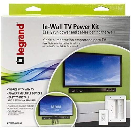 C2G/ Cables To Go 16314 Wiremold In-Wall TV Power Kit