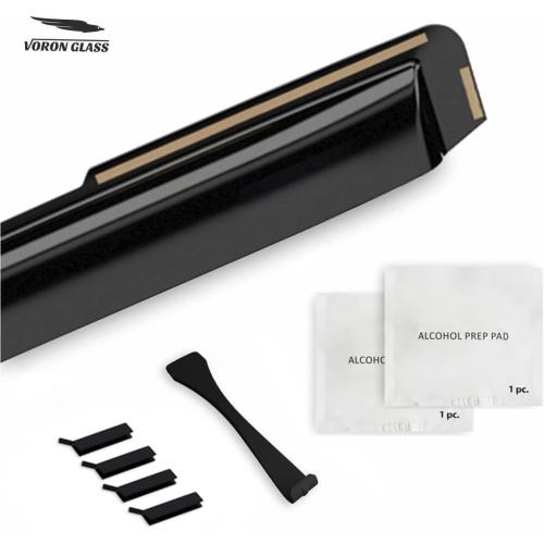 Voron Glass in-Channel Extra Durable Rain Guards for Chevrolet (Chevy) Avalanche 2007-2013, Window Deflectors, Vent Window Visors, 4 Pieces - 200266