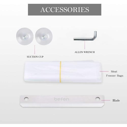 Manual Frozen Meat Slicer, befen Upgraded Stainless Steel Meat Cutter Beef Mutton Roll for Hot Pot KBBQ Food Slicer Slicing Machine for Home Cooking of Hot Pot Shabu Shabu BBQ