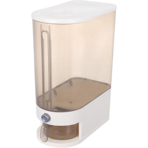 FMOACEN 22 Lbs Rice Dispenser with Measuring Cup Large Airtight Cereal Dispenser Multifunctional Dry Food Storage Container for Rice Grains Soybean Corn Kitchen Pantry Organization