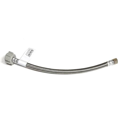 Toilet Water Supply Connector Line Braided Stainless Steel, Toilet Supply Line - 1/2fip  Female Compression Thread x 7/8  Ballcoc shk-tlt12x78-16in-0163