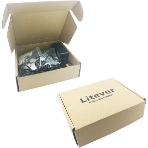 Set of 6 Size 20 Litever Under Cabinet Light, 6 PCS 20 Inches Flexible LED Strips with Power Adapter, 24W,1800 Lumen, Daylight 5000K. Suitable for Kitchen Cabinets, Counters, Under Shelf, Closets (6-Strip-5000K)