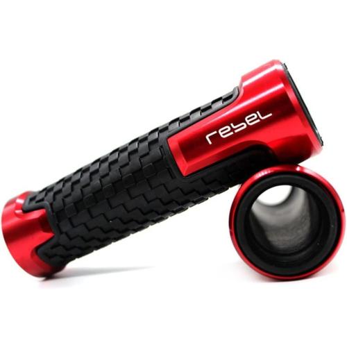 Motorcycle Handlebar Grips for Honda Rebel CMX 300 500 CMX300 CMX500 7/8'' Motorcycle Rubber Handlebar Grips Hand Guard Grip Ends Handle Bar Handlebar Grips (Color : Rojo)