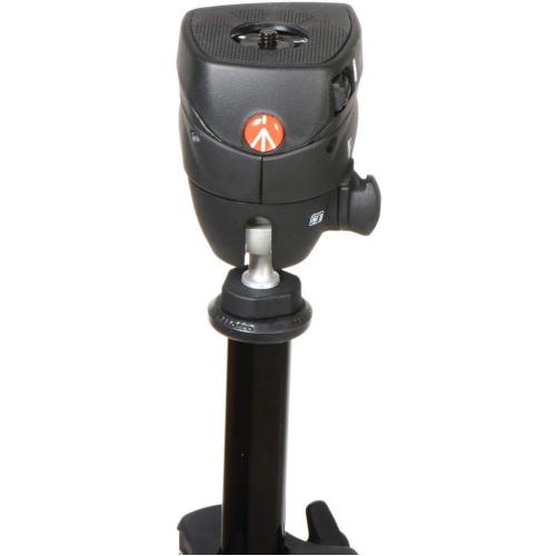 Manfrotto Compact Action Aluminum 5-Section Tripod Kit with Hybrid Head, Black (MKCOMPACTACN-BK)
