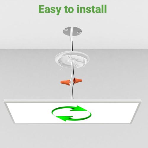 zemty LED Flat Panel Light with Remote 31.4x9.8 Inch, 35W 4000LM 3000K-6000K Adjustable Color Temperature, Dimmable Flush Mount Ceiling Light Fixture for Kitchen Bedroom Garage