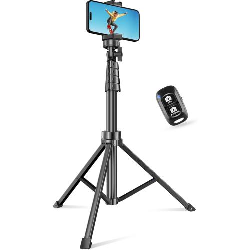 SENSYNE 62 Phone Tripod & Selfie Stick, Extendable Cell Phone Tripod Stand with Wireless Remote and Phone Holder, Compatible with iPhone Android Phone, Camera