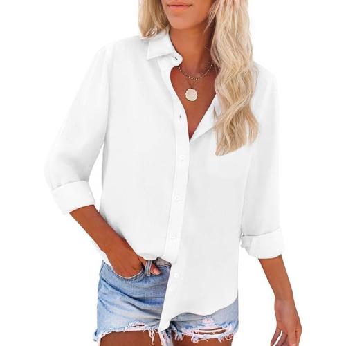 APRAW Button Down Shirts for Women Long Sleeve Dress Shirts Wrinkle-Free Button Up Blouses Work Tops Business Casual Tunic size Medium
