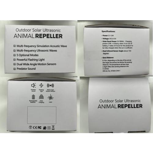 2025 Solar Ultrasonic Animal Repellent, Cat Repellent Outdoor, Deer Repeller Squirrel Deterrent with Motion Detection Suitable for Dog Rabbit Raccoon Coyote, Skunk Repellent for Yard(2Pack)