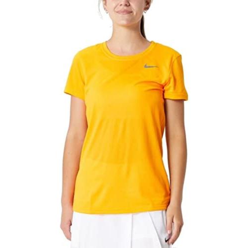 Size Large Gold Nike Legend Women's Short Sleeve Shirt, Gold, Large