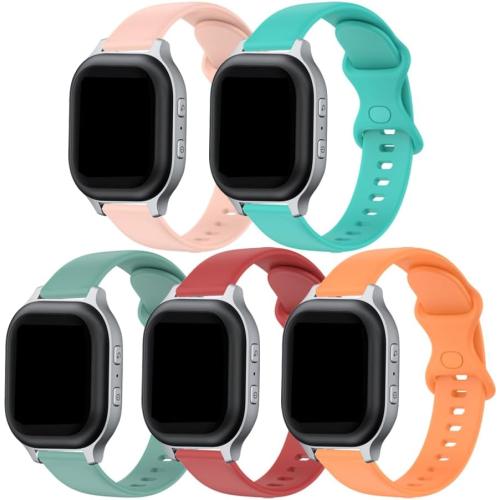 Chofit Colorful Silicone Bands Compatible with AT&T amiGo Jr Watch, COSMO JrTrack 4 3 2 2se 1 Smart Watch,Adjustable Wristbands Strap