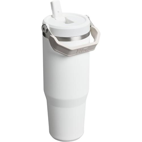 STANLEY IceFlow 2.0 Flip Straw Tumbler with Handle 30 oz | Twist On Lid and Flip Up Straw | Leak Resistant Water Bottle | Insulated Stainless Steel | BPA-Free | Frost