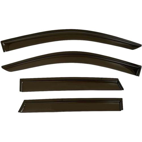 2019-2024 Tape-on Rain Guards for Kia Forte Side Window Deflector Visors EX FE GT LINE LXS Durable Tinted Vent Shade 2020 2021 2022 2023
