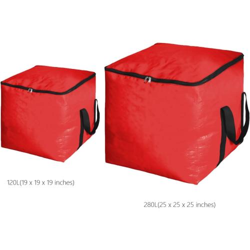 Extra Large Cube Moving Bags (Black, 25x25x25) | Heavy Duty, Water-Resistant, Foldable, For Clothes, Bedding, Blankets & Pillows, Reusable Alternative to Moving Boxes