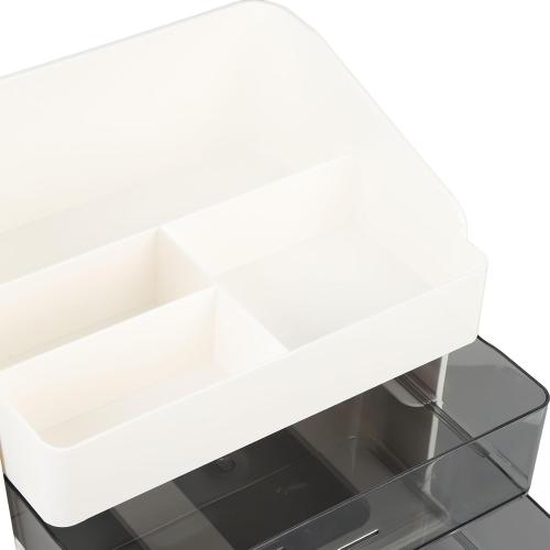Cosmetic Display Case, Multi Compartment Skincare Storage Box Large Capacity Multi Layer Skincare Organizer for Lipsticks Skincare Makeup Tools