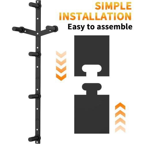 EVERYMATE Weight Plate Storage Rack, Olympic Weight Plate Holder, Bumper Plate Storage, Home Gym Organizer