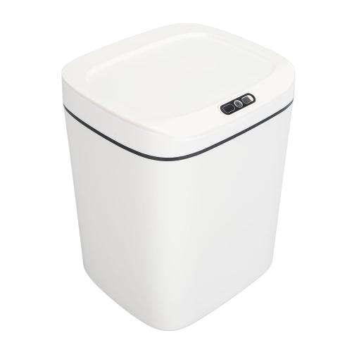 Automatic Touchless Garbage Can, Smart Motion Sensor Trash Can, Plastic Trash Can with Lid - Intelligent Trash Bin Garbage Bin Prevent Bad Smell for Bedroom Bathroom Kitchen