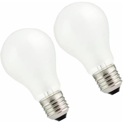 100W Incandescent Light Bulbs,Frosted Bulbs,Dimmable Medium E26 Base Light Bulbs,A19 Incandescent Light Bulb,2700K Warm White, for Fridge, Range Hood, Sewing Machine, Freezer Ceiling Fan (2)