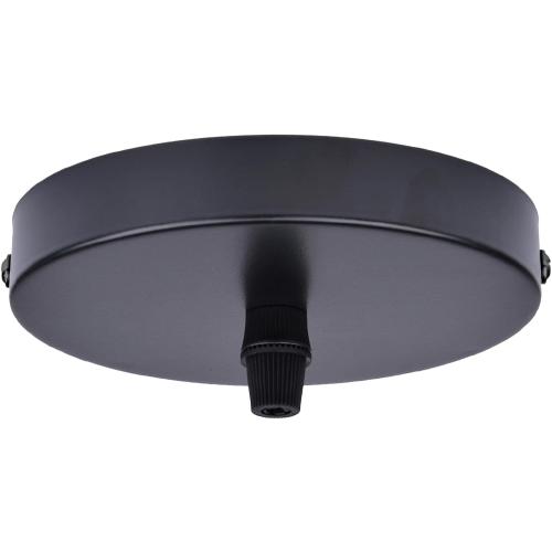 Arturesthome 7 Modern Rewind Ceiling Canopy Kit,Black Single Hole Ceiling Plate for Pendant Lights or Chandelier Fixture