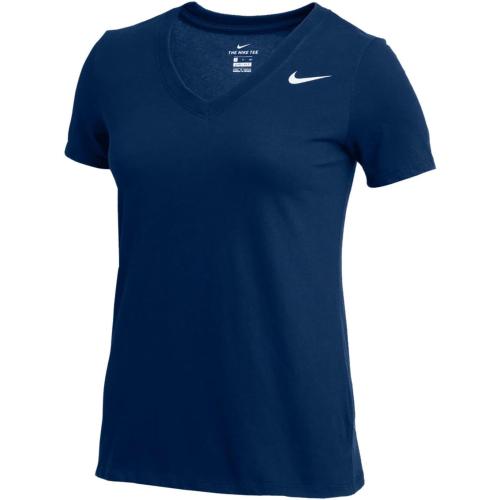 Size Small Color Black Nike Womens DRI-FIT Short Sleeve V-Neck