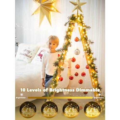 3 PK 78FT 240LED Fairy Lights Battery Operated with Timer Remote Warm White