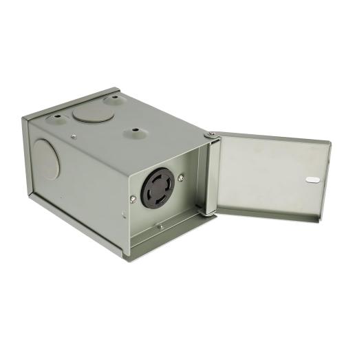 Veepeak 30 Amp Generator Outlet Box NEMA L14-30R 4 Prong Locking Receptacle Female Plug, 125/250 Volt, Outdoor Heavy Duty Weatherproof Enclosure with Predrilled Knockouts, ETL Listed