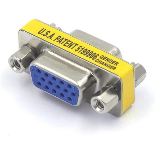 VCE VGA Female to Female Adapter, HD15 SVGA VGA Gender Changer, 2-Pack