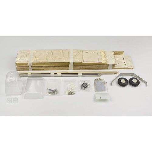 Upgrade Model Airplane Kits Piper Cub J3, 47'' Wingspan Laser Cut Balsa Wood Model Plane Unassembled, DIY Flying Model Aircraft for Adults (KIT Motor ESC Servos Covering Film)