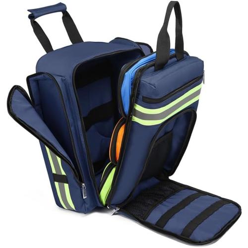 Medical Bag Backpack Empty First Aid Backpack Emergency Empty,Medicine Bag Empty，Medical Bag Organizer，Emergency Medical Backpack,First Aid Backpack, Medicine Mag for Traveling Nurses(Bag Only)